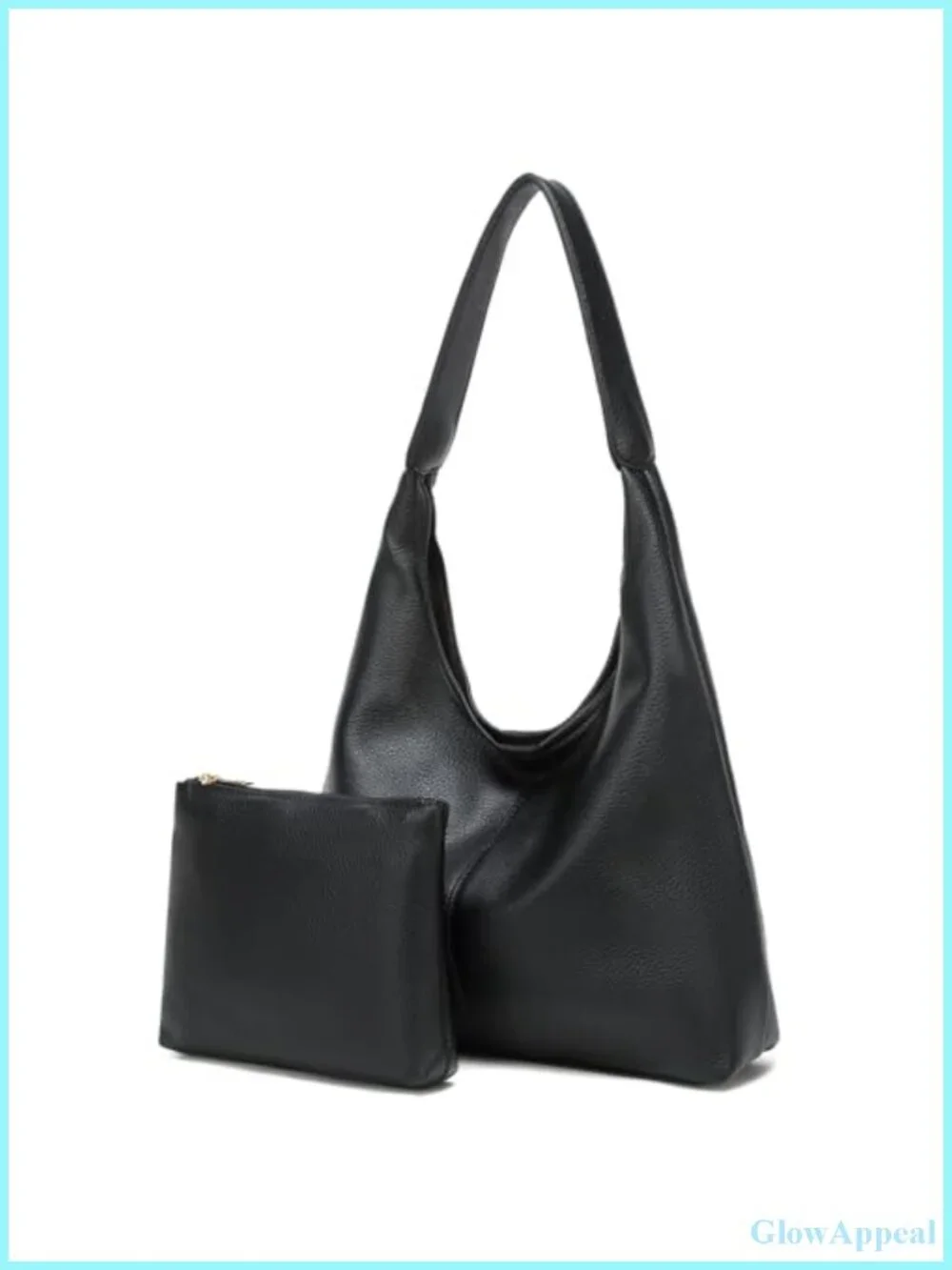 Slouchy PU Leather Hobo Shoulder Bag Women Tote Purse Work Travel